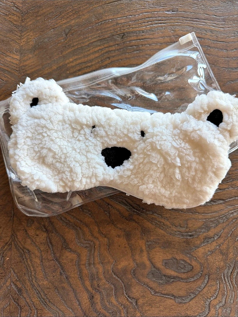 Plush Bear Eye Mask NWT